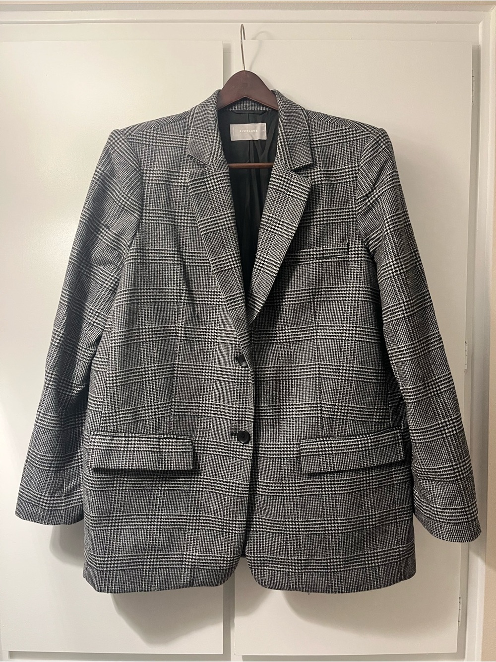 Everlane Oversized Houndstooth Blazer